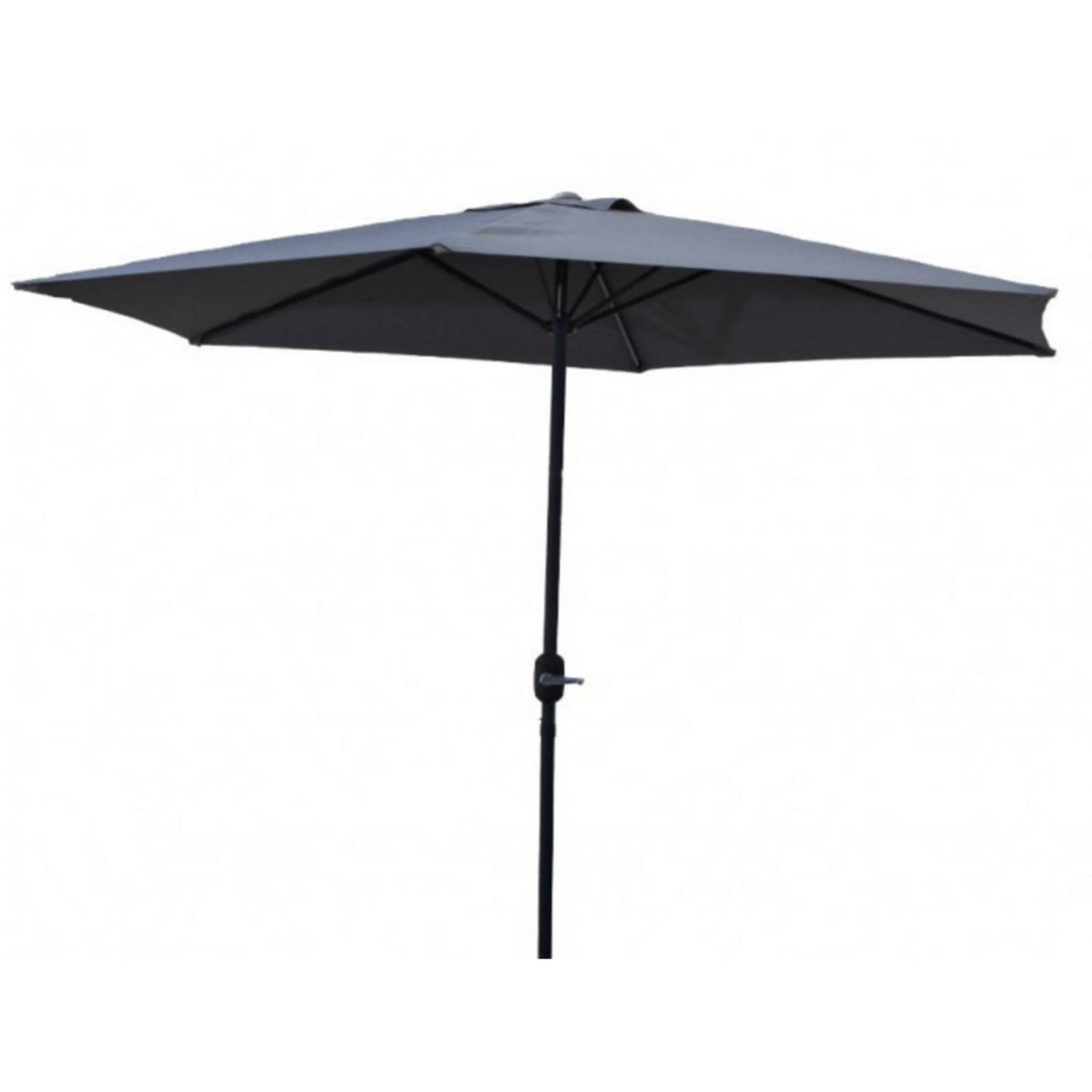 Degamo- Parasol, parasol 300cm, strakke parasol, zonnescherm grijs