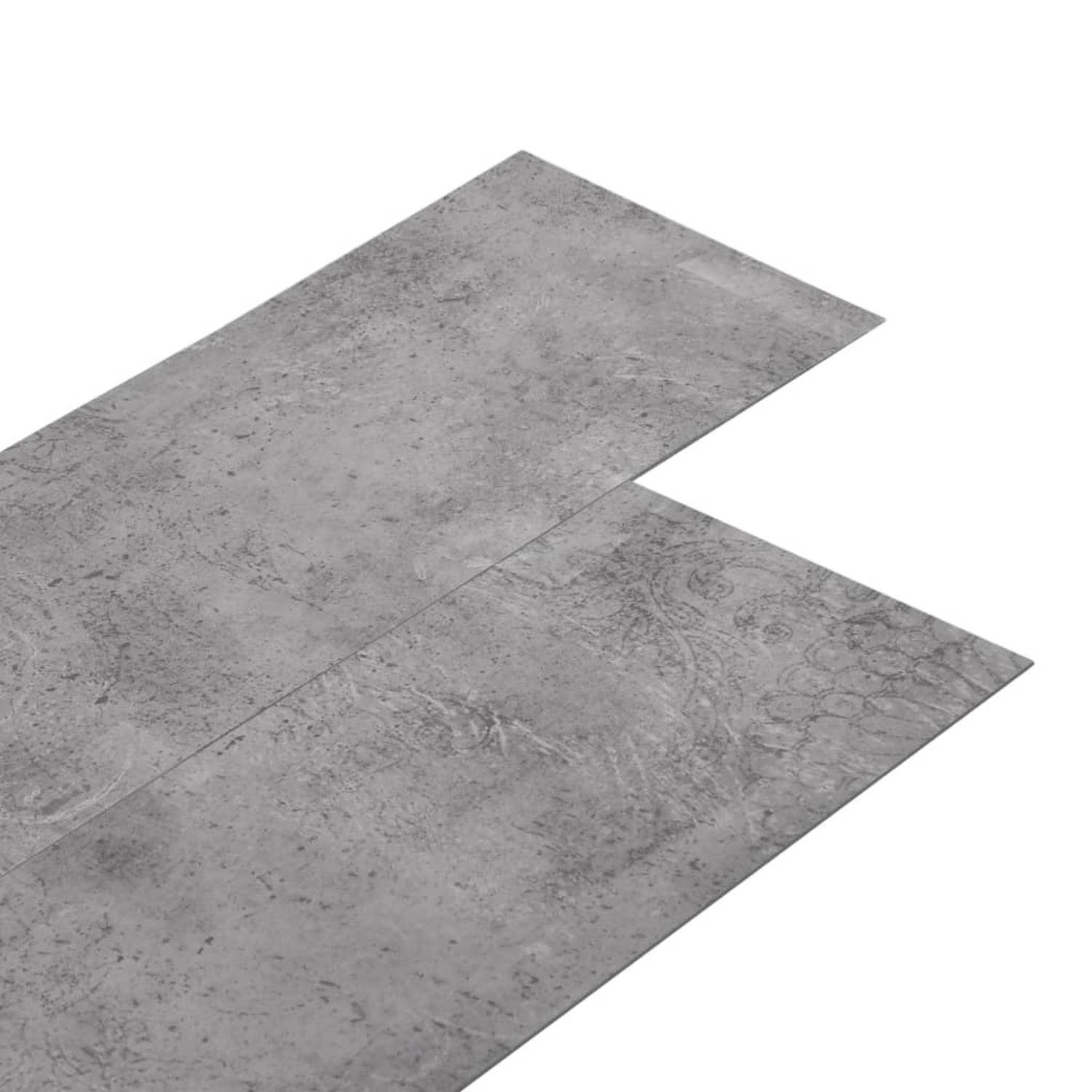 vidaXL Vloerplanken niet-zelfklevend 5,26 m?? 2 mm PVC cementbruin