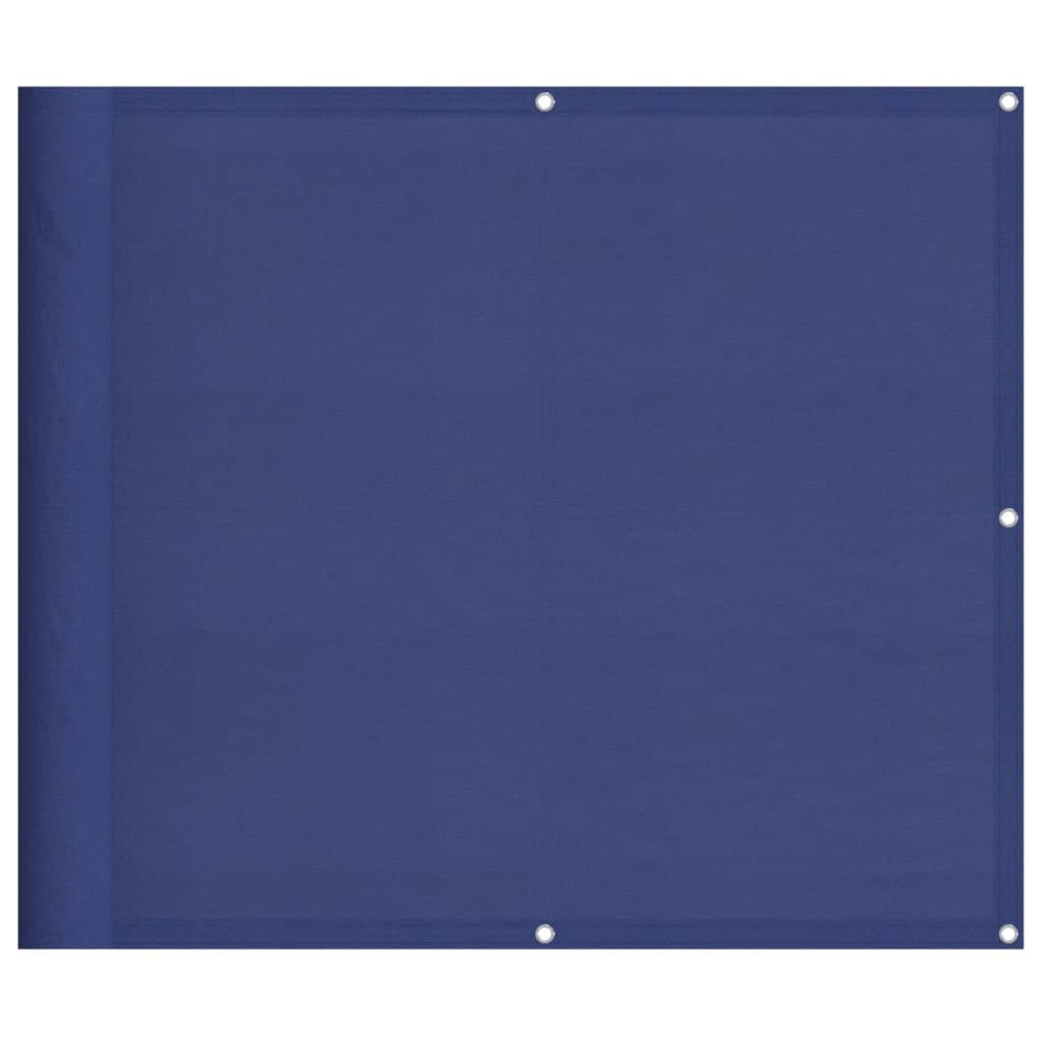 vidaXL Balkonscherm 90x1000 cm 100% oxford polyester blauw
