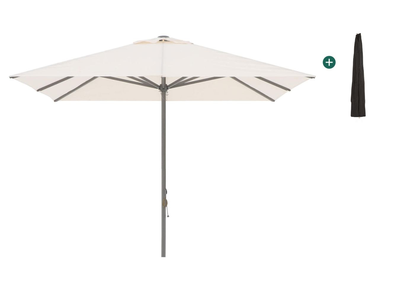 Shadowline Cuba parasol 350x350cm - Laagste prijsgarantie!