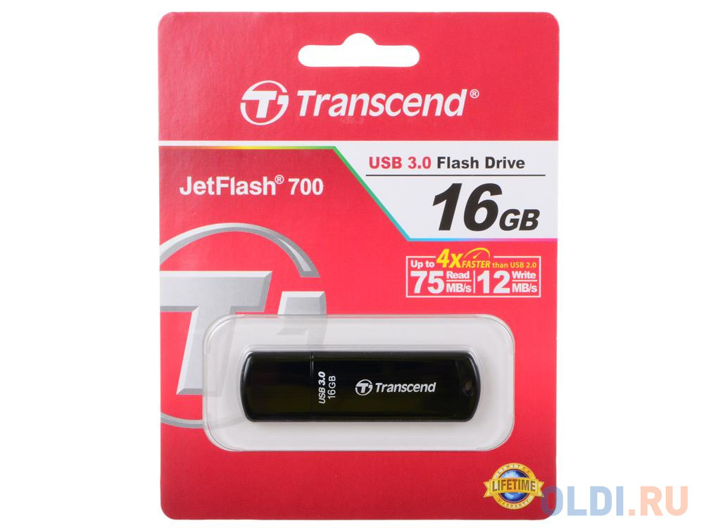 Внешний накопитель 16GB USB Drive &lt;USB 3.0 Transcend 700 (TS16GJF700)
