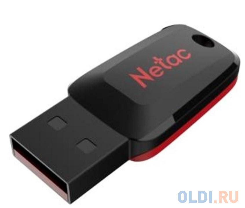 Флеш Диск Netac U197 64Gb &lt;NT03U197N-064G-20BK&gt;, USB2.0, пластиковая, черная