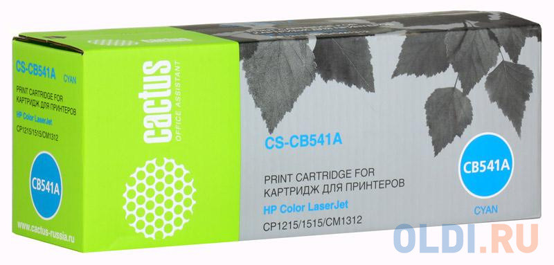 Картридж Cactus CS-CB541A 1400стр Голубой