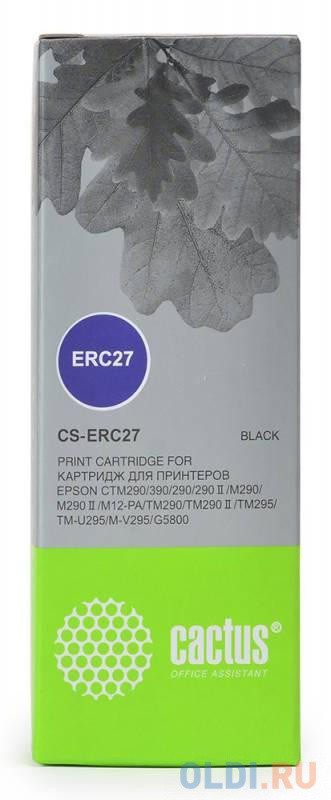 Картридж Cactus CS-ERC27 для Epson ERC 27 черынй