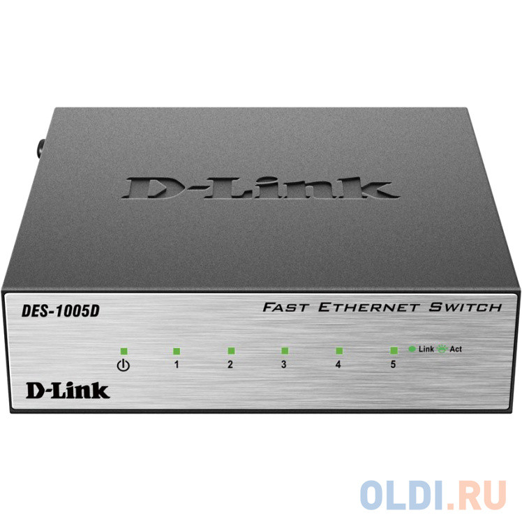 Коммутатор D-LINK DES-1005D неуправляемый 5 портов 10/100Mbps