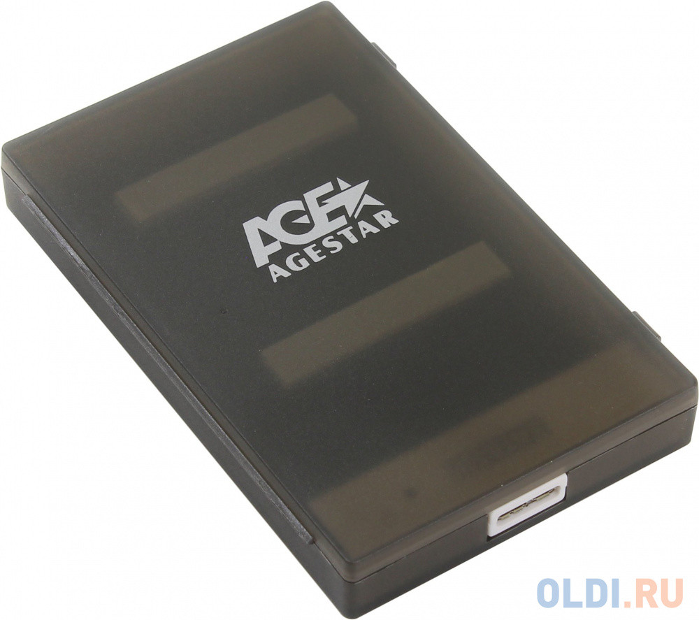 Внешний контейнер для HDD 2.5&quot; SATA AgeStar 3UBCP1-6G USB3.0 пластик черный