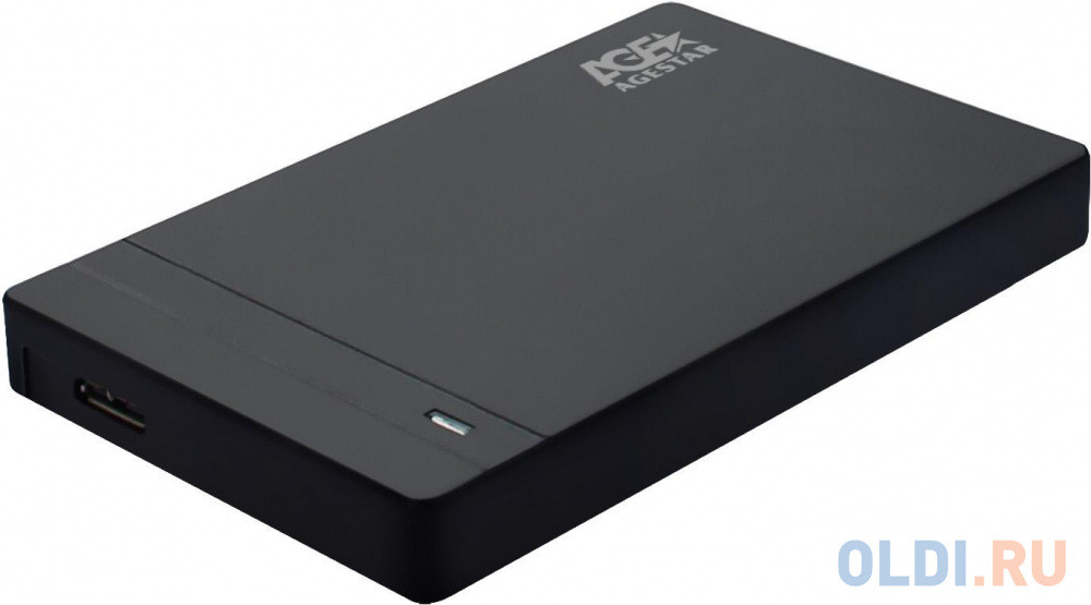 Внешний корпус для HDD AgeStar 3UB2P3 SATA III пластик черный 2.5&quot;