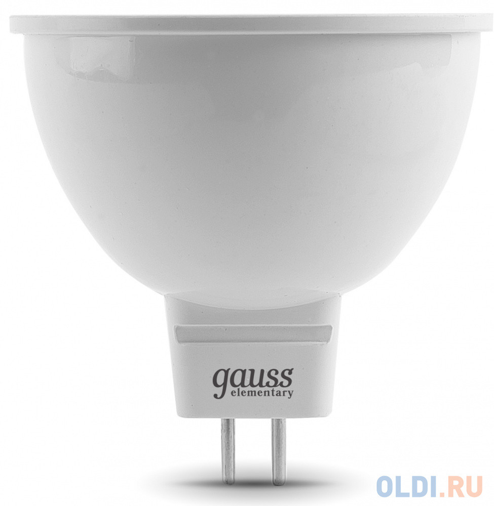 Лампа светодиодная полусфера Gauss 13537 GU5.3 7W 6500K