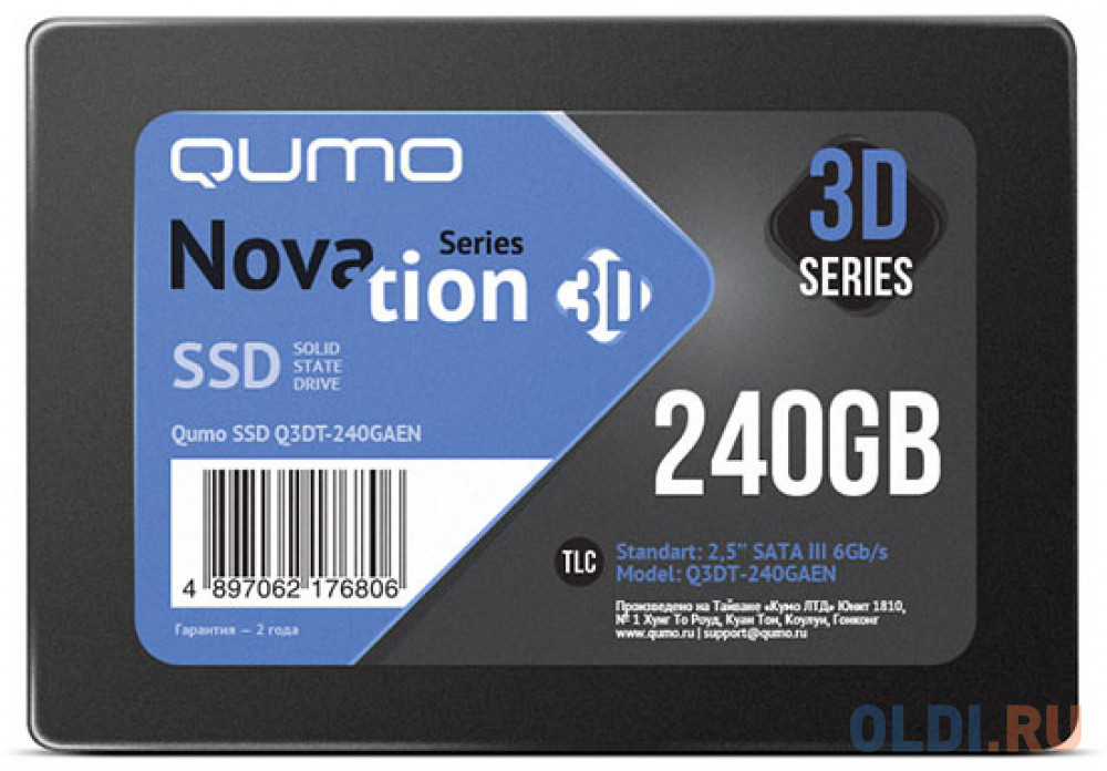 SSD накопитель QUMO Q3DT-240GAEN 240 Gb SATA-III Q3DT-240GAEN