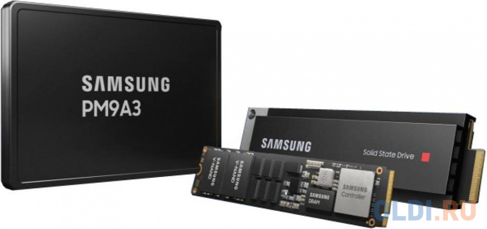 Samsung Enterprise SSD, 2.5&quot;(SFF/U.2), PM9A3, 960GB, NVMe/PCIE Gen4 x4, R6500/W1500Mb/s, IOPS(R4K) 580K/70K, MTBF 2M, 1 DWPD, OEM, 5 years, ( ana