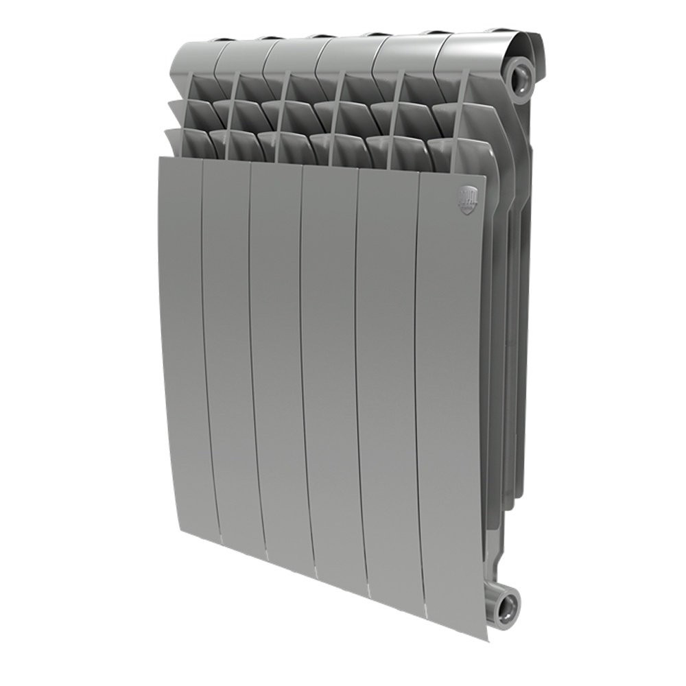 Радиатор биметаллический Royal Thermo
 BiLiner 500/87мм, 6-секций, 1026 Вт, Silver Satin