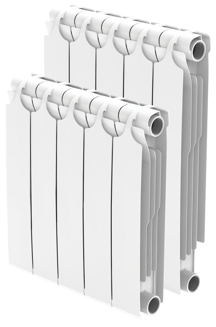 Радиатор биметаллический Теплоприбор  BR1 500/90мм, 13-секций, 2405Вт, белый
