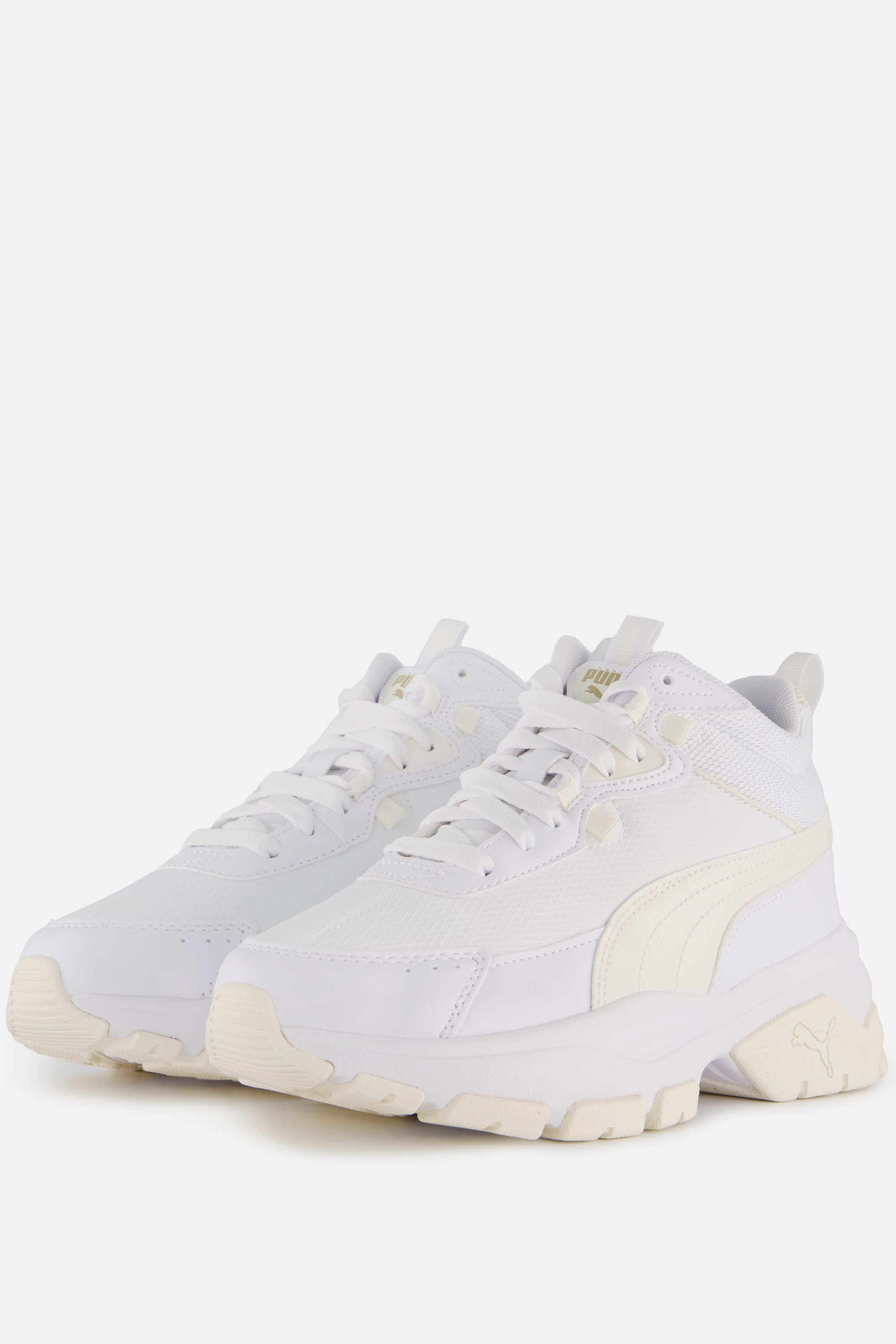 Puma Puma Cassia Via Mid Sneakers wit Syntheitsch