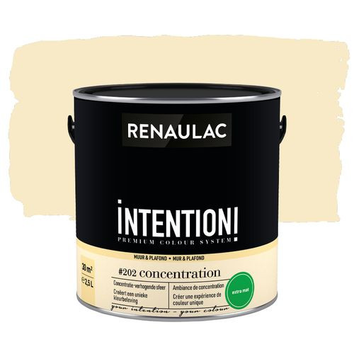 Renaulac Muur- En Plafondverf Intention Concentration Extra Mat 2,5l