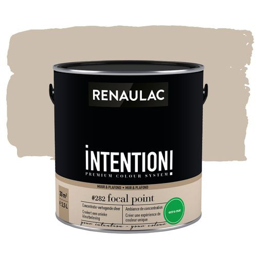 Renaulac Muur- En Plafondverf Intention Focal Point Extra Mat 2,5l