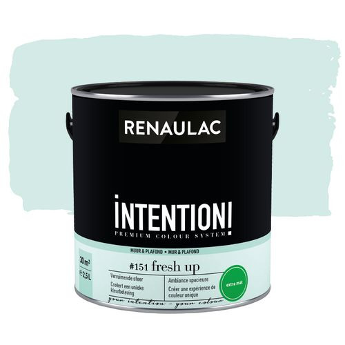 Renaulac Muur- En Plafondverf Intention Fresh Up Extra Mat 2,5l