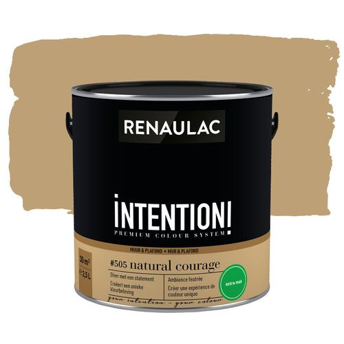 Renaulac Muur- En Plafondverf Intention Natural Courage Extra Mat 2,5l