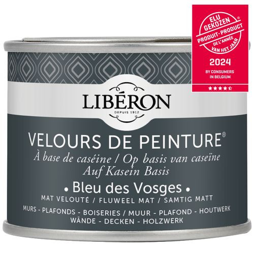 Libéron Muurverf Velours De Peinture Bleu Des Vosges Fluweel Mat 125ml
