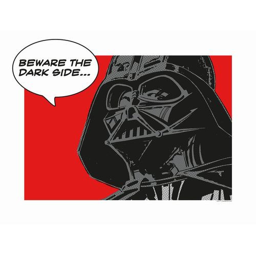 Komar Poster Star Wars Classic Comic Quote Vader Rood En Zwart - 40 X 30 Cm - 610245