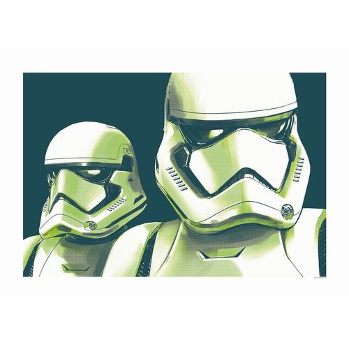 Komar Poster Star Wars Faces Stormtrooper Groen - 70 X 50 Cm - 610268