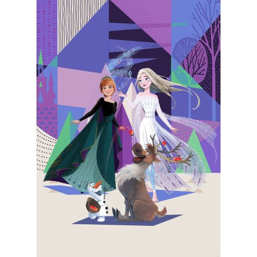 Komar Fotobehang Frozen Anna & Elsa Multicolor - 200 X 280 Cm - 610753