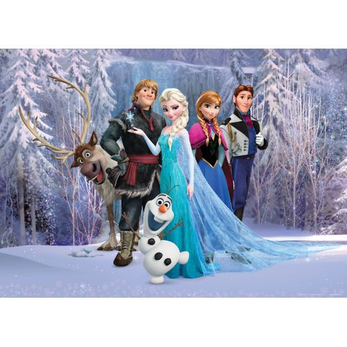 Disney Poster Frozen Paars En Blauw - 160 X 110 Cm - 600656