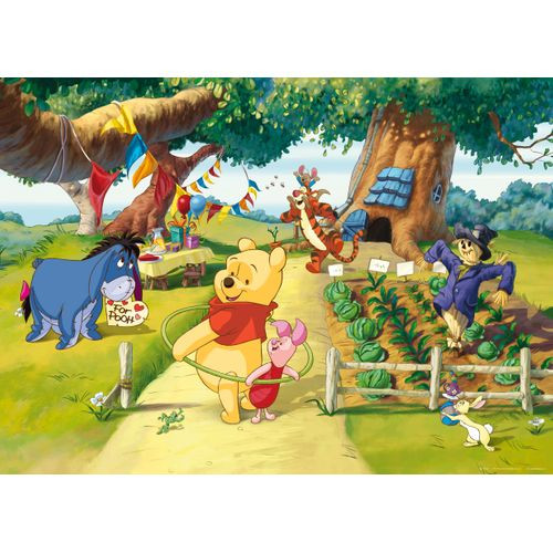 Disney Poster Winnie De Poeh Groen, Geel En Blauw - 160 X 110 Cm - 600654
