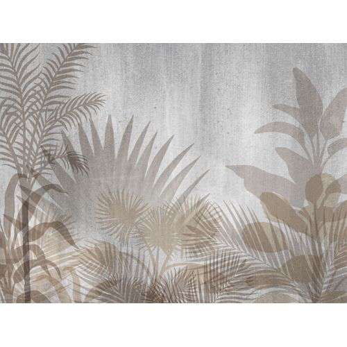 Sanders & Sanders Fotobehang Tropische Planten Beige En Grijs - 360 X 270 Cm - 600524