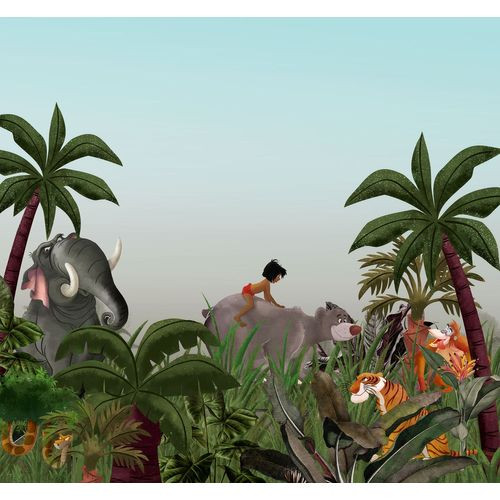 Komar Fotobehang The Jungle Book Groen - 300 X 280 Cm - 610068