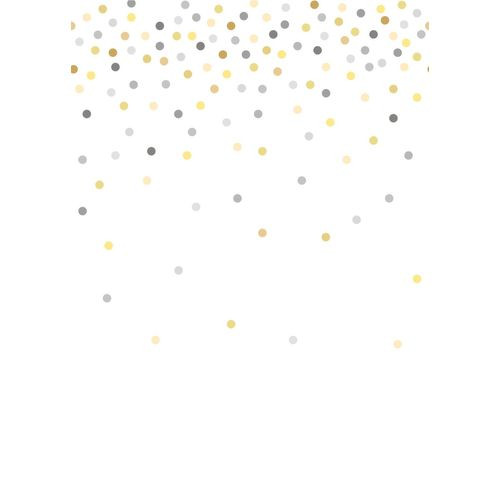 Estahome Fotobehang Confetti Dots Geel En Grijs - 200 X 279 Cm - 158930