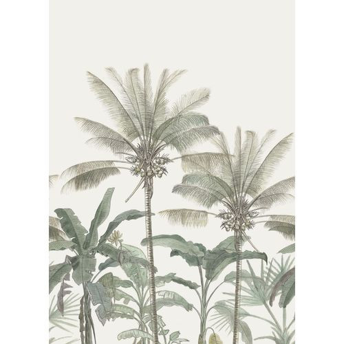 Estahome Fotobehang Palmbomen Lichtbeige En Vergrijsd Groen - 200 X 279 Cm - 158947