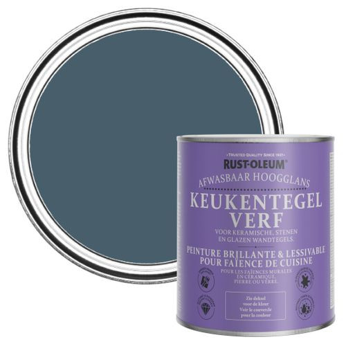 Rust-oleum Keukentegelverf Hoogglans - Blauwdruk 750ml