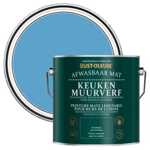 Rust-oleum Keuken Muurverf - Ceruleumblauw 2,5l