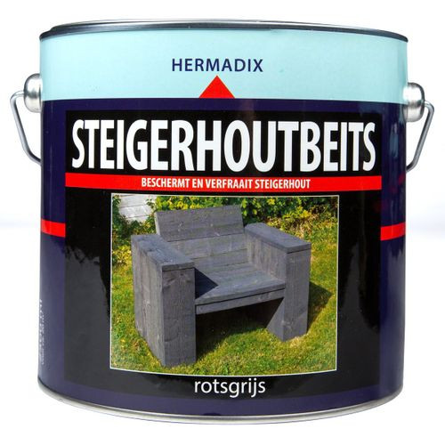 Hermadix Steigerhoutbeits Rotsgrijs 2,5 Liter