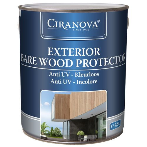 Ciranova Exterior Bare Wood Protector - Kleurloos - Houtbeschermer - 2,5 Liter