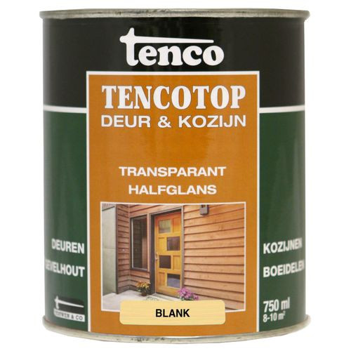Tenco Tencotop Houtveredeling Deur & Kozijn Transparant Halfglans Blank 0,75l
