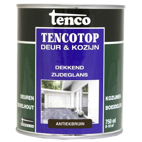 Tenco Tencotop Verfbeits Dekkend Zijdeglans Antiekbruin 0,75l