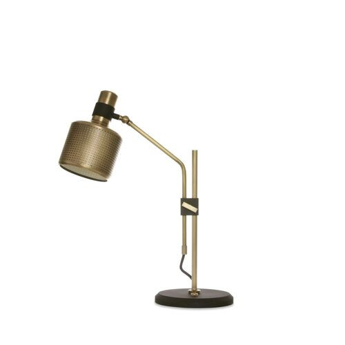 Bert Frank Riddle Single Tafellamp - Messing - Zwart