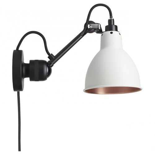 DCW Editions Lampe Gras N304 - Met snoer - Wit/koper