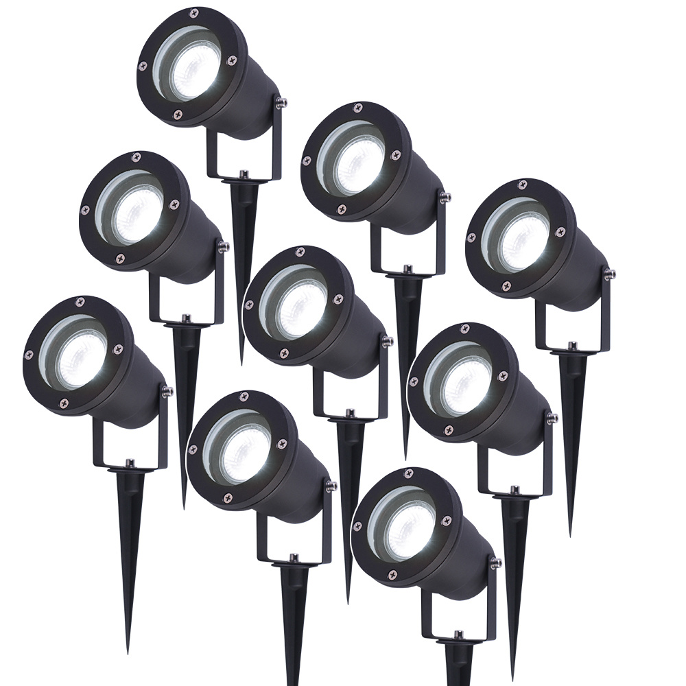 HOFTRONIC™ 9x LED Prikspot zwart Sydney aluminium 5W 6000K IP65 Voor buitengebruik