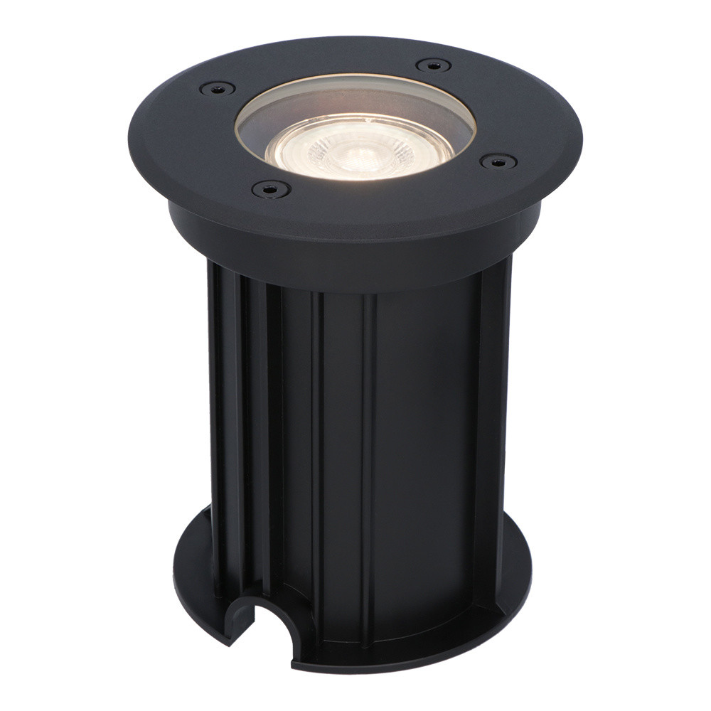 HOFTRONIC™ Maisy dimbare LED grondspot - Rond - Zwart - 4000K Neutraal wit - 5 Watt - IP67 straal waterdicht - 3 jaar garantie