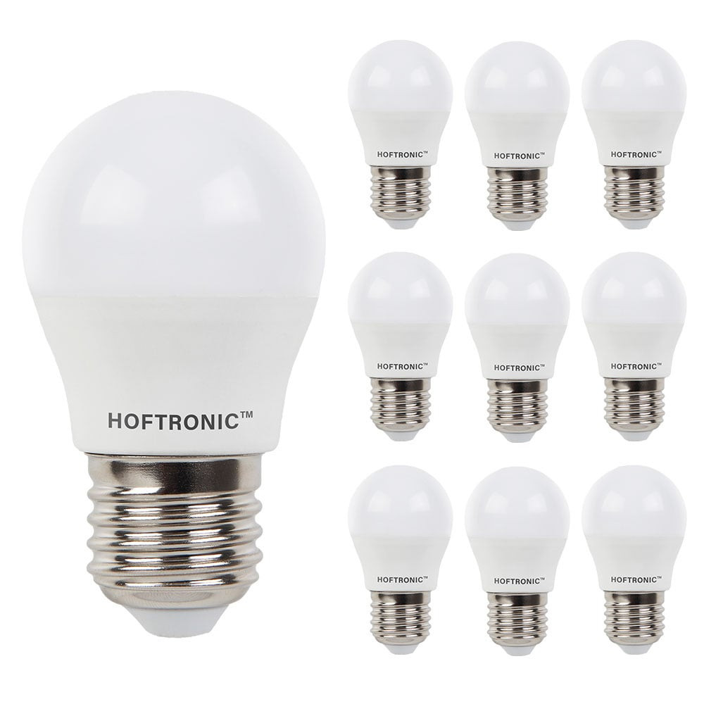 HOFTRONIC™ 10x E27 LED Lamp - 2,9 Watt 250 lumen - 6500K daglicht wit licht - Grote fitting - Vervangt 35 Watt - G45 vorm