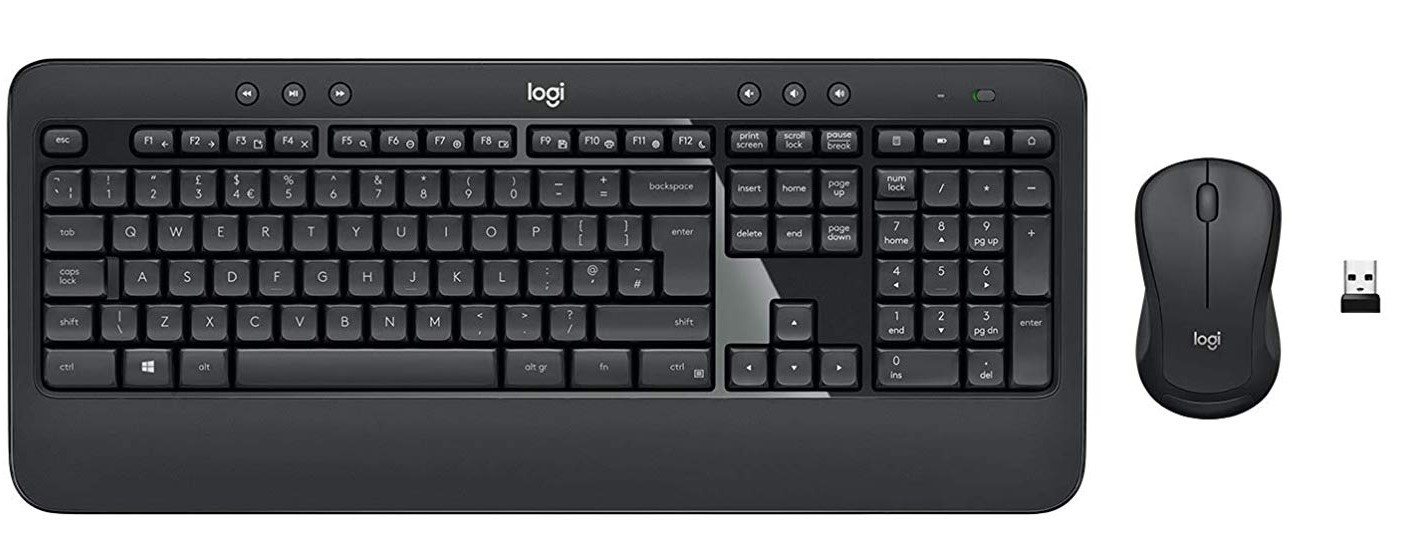 Комплект беспроводной клавиатура + мышь Logitech MK540 ADVANCED, Wireless, Черный 920-008686