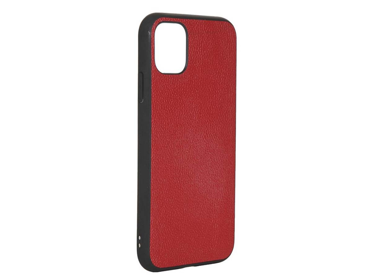 Чехол-накладка LuxCase для iPhone 11 PL+, Кожа/Полиуретан, Красный 66003
