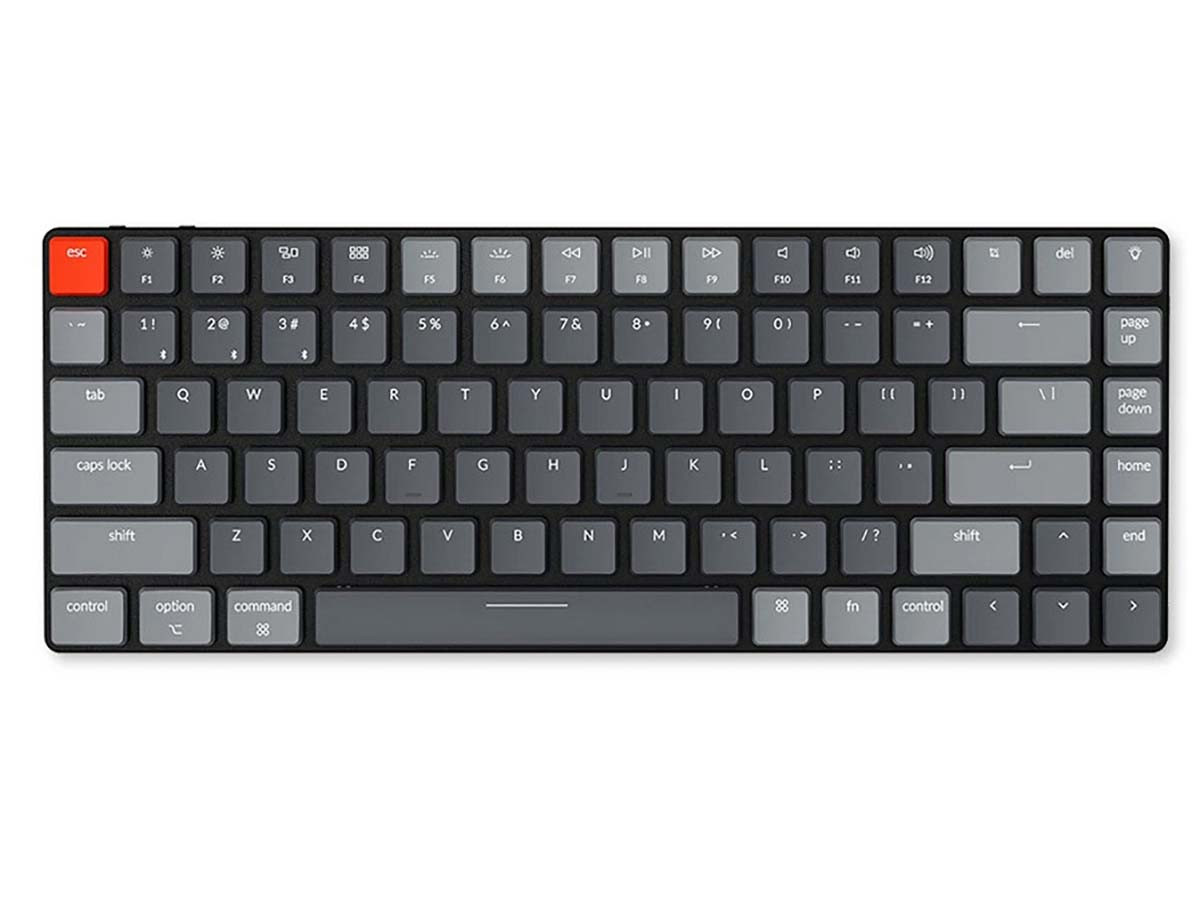 Клавиатура беспроводная механическая Keychron K3, Bluetooth, RGB, Blue Switch, Черный/Серый K3E2