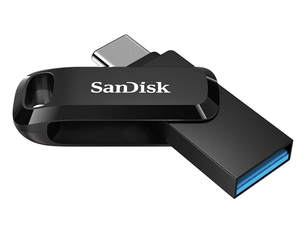 Флешка SanDisk Ultra Dual Drive Go 128Gb SDDDC3-128G-G46 USB 3.1/USB Type-C, Черный
