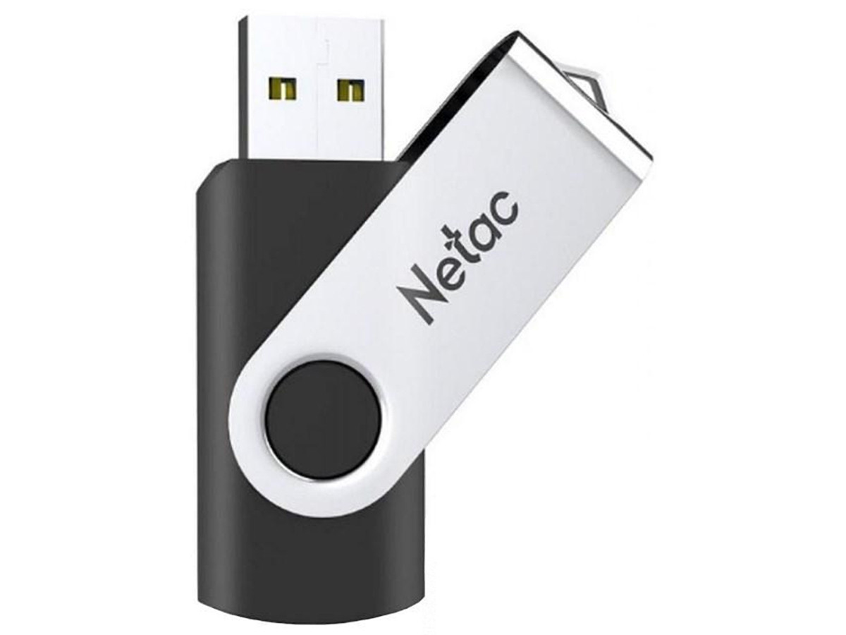 Флешка Netac U505, 256GB, USB 3.0, Черный/Серебристый, NT03U505N-256G-30BK
