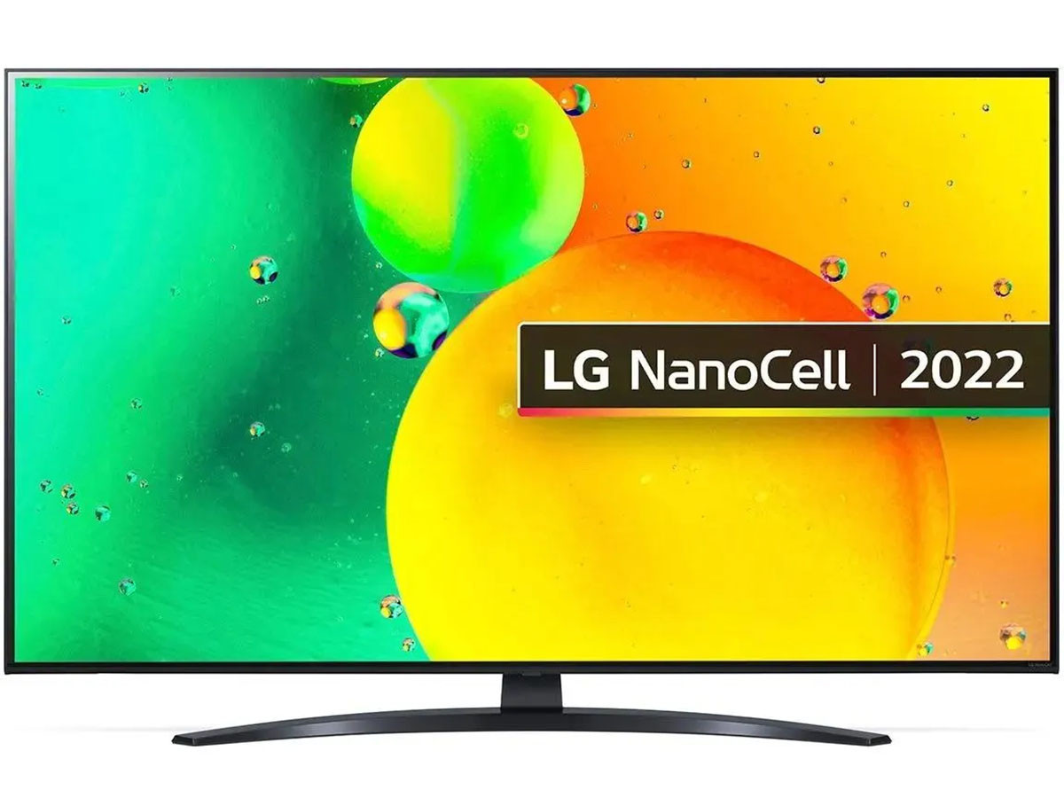 Телевизор LG 65 LED, UHD, NanoCell, Smart TV (webOS), Звук (20 Вт (2x10 Вт)) 3xHDMI, 2xUSB, 1xRJ-45, Черный (Синяя сажа), 65NANO766QA.ARUB