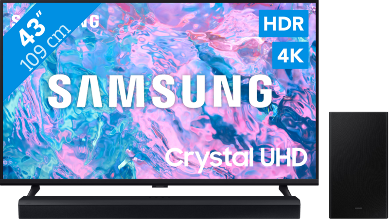 Samsung Crystal UHD 43CU7040 (2024) + Soundbar