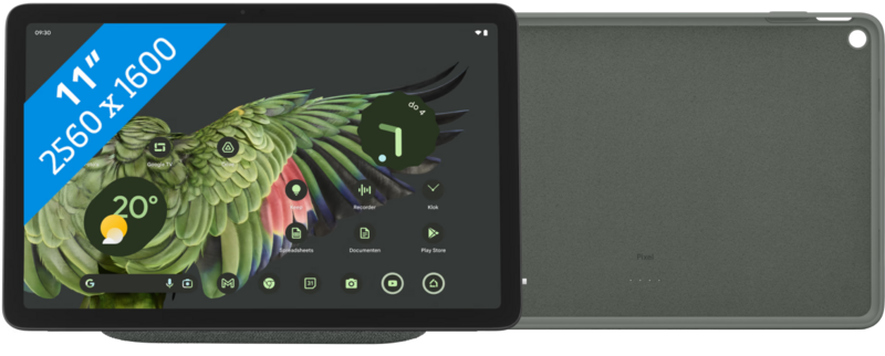 Google Pixel Tablet 256GB Wifi Grijs + Back Cover Grijs